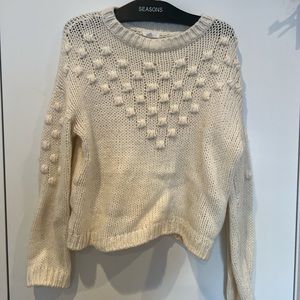 Abound/Nordstrom Cream Winter Knit Sweater